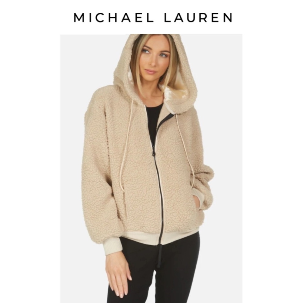 Michael Lauren Sherpa Hoodie Jacket
